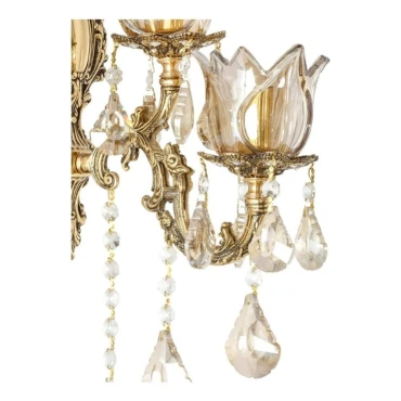 لوستر برنزی چشمه نور 1 شعله کد 2702