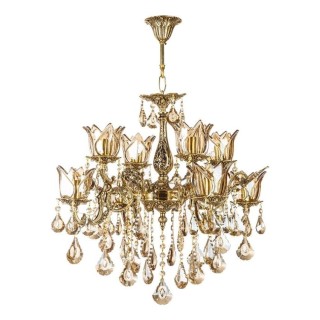 لوستر چشمه نور 8 شعله کد C2515/4-B برنزی