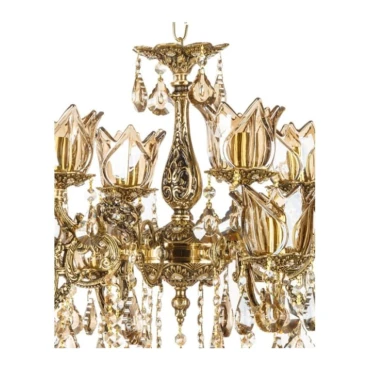 لوستر چشمه نور 8 شعله کد C2515/4-B برنزی