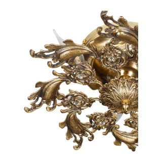 لوسترسقفی چشمه نور 5 شعله کد C2637/5A آنتیک