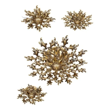 لوسترسقفی چشمه نور 5 شعله کد C2637/5A آنتیک