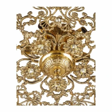 لوستر برنزی چشمه نور 3 شعله کد 2541