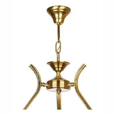 لوستر آویز برنزی چشمه نور 1 شعله کد 2615