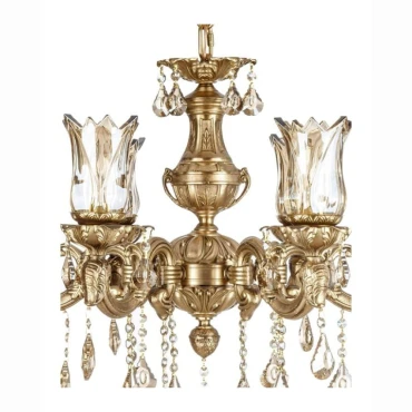 لوستر چشمه نور 6 شعله کد C2547/6-A آنتیک