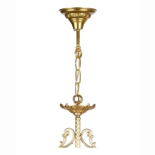 لوستر آویز برنزی چشمه نور 4 شعله کد 2796