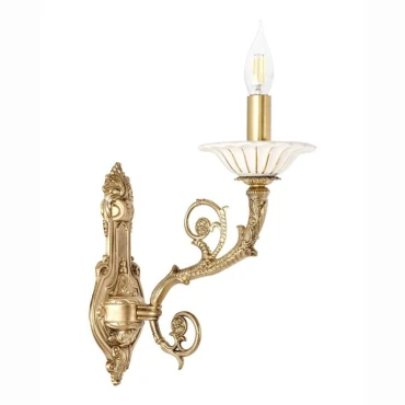 چراغ دیواری تک شعله چشمه نور کد C2905/1W-A آنتیک