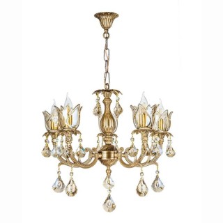 لوستر چشمه نور 5 شعله کد C2906/A آنتیک