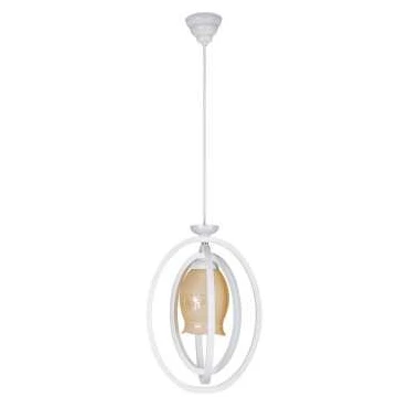 چراغ آویز چشمه نور 1 شعله کد G521/1H-WT 