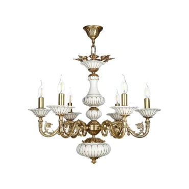 لوستر چشمه نور 6 شعله کد C2915/6-A آنتیک