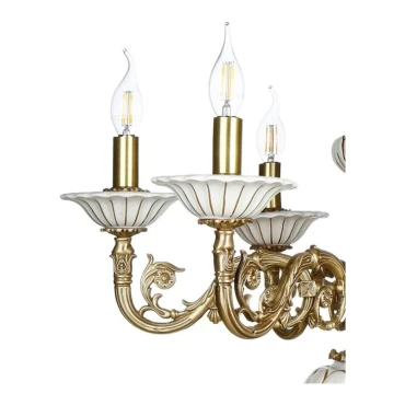 لوستر چشمه نور 6 شعله کد C2915/6-A آنتیک