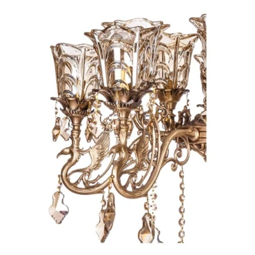 لوستر چشمه نور 10 شعله کد C2734/5-B برنزی