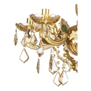 لوستر چشمه نور 5 شعله کد C2799/5-A آنتیک