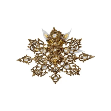 لوستر سقفی برنزی چشمه نور 4 شعله کد 2534