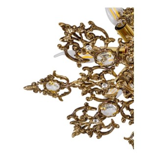 لوستر سقفی برنزی چشمه نور 4 شعله کد 2534