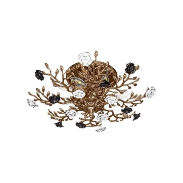 لوستر سقفی برنزی چشمه نور 7 شعله کد 2639