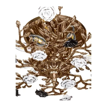 لوستر سقفی برنزی چشمه نور 7 شعله کد 2639