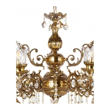 لوستر برنزی چشمه نور 5 شعله کد 2501