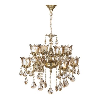 لوستر چشمه نور 16 شعله کد C2702/8-B برنزی