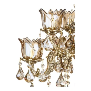 لوستر چشمه نور 16 شعله کد C2702/8-B برنزی