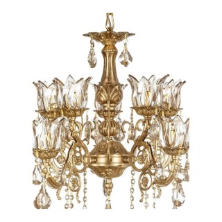 لوستر چشمه نور 10 شعله کد C2925/5-A آنتیک