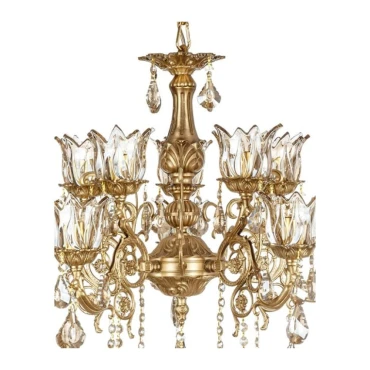 لوستر چشمه نور 10 شعله کد C2925/5-A آنتیک