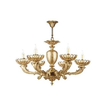 لوستر برنزی چشمه نور 6 شعله کد 2761