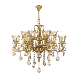 لوستر شش شاخه چشمه نور کد C2939/6 آنتیک