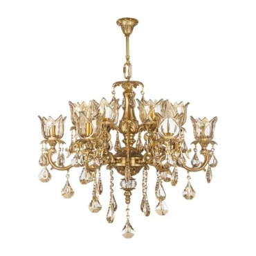 لوستر شش شاخه چشمه نور کد C2939/6 آنتیک