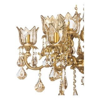 لوستر شش شاخه چشمه نور کد C2939/6 آنتیک