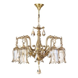 لوستر چشمه نور 10 شعله کد C2749/5-5 آنتیک