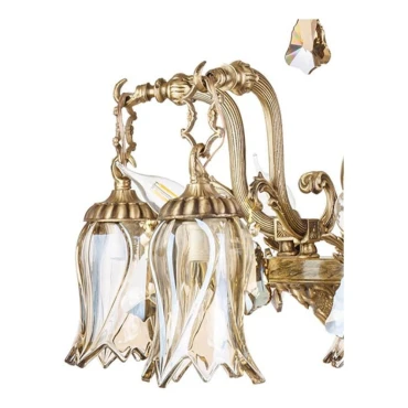 لوستر چشمه نور 10 شعله کد C2749/5-5 آنتیک