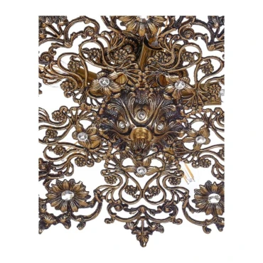 لوستر سقفی برنزی چشمه نور 3 شعله کد 2542