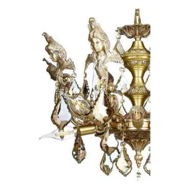 لوستر برنزی چشمه نور 12 شعله کد 2743