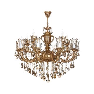 لوستر چشمه نور 15 شعله کد C2725/A آنتیک