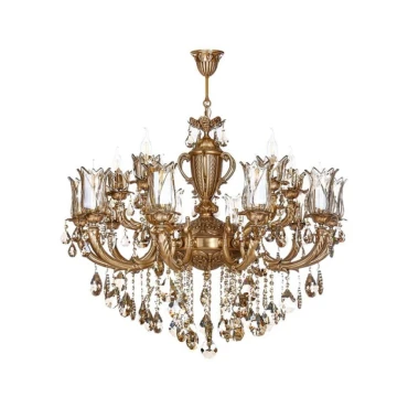 لوستر چشمه نور 15 شعله کد C2725/A آنتیک