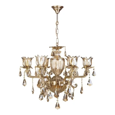 لوستر چشمه نور 6 شعله کد C2746/6A آنتیک