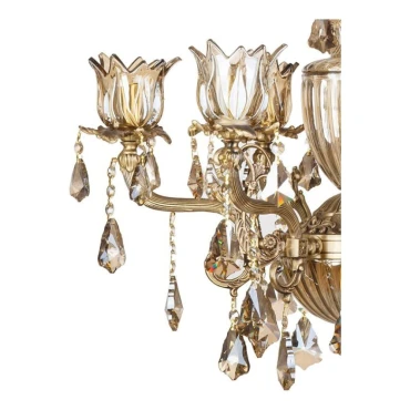 لوستر چشمه نور 6 شعله کد C2746/6A آنتیک