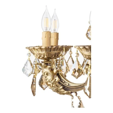 لوستر چشمه نور 12 شعله کد C2751/8-4-G طلایی