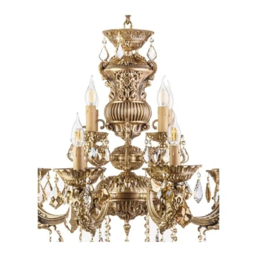 لوستر چشمه نور 12 شعله کد C2751/8-4-G طلایی