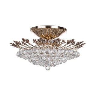 لوستر سقفی کریستالی گرد چشمه نور 12 شعله کد H2631/70A آنتیک