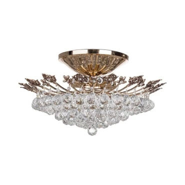 لوستر سقفی کریستالی گرد چشمه نور 12 شعله کد H2631/70A آنتیک