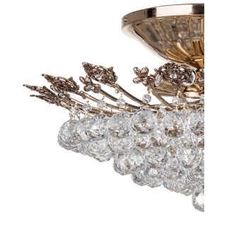 لوستر سقفی کریستالی گرد چشمه نور 12 شعله کد H2631/70A آنتیک