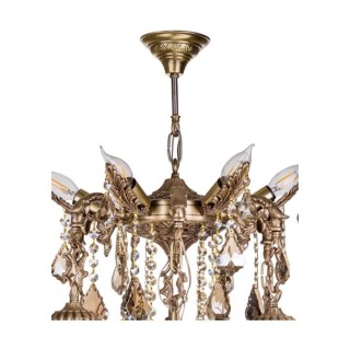 لوستر چشمه نور 13 شعله کد C2745/13-A آنتیک