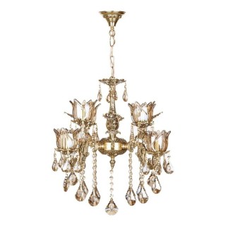 لوستر چشمه نور 8 شعله کد C2702/4 طلایی