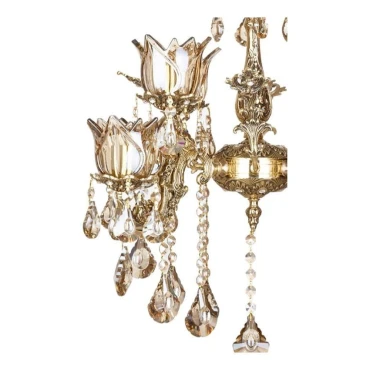 لوستر چشمه نور 8 شعله کد C2702/4 طلایی