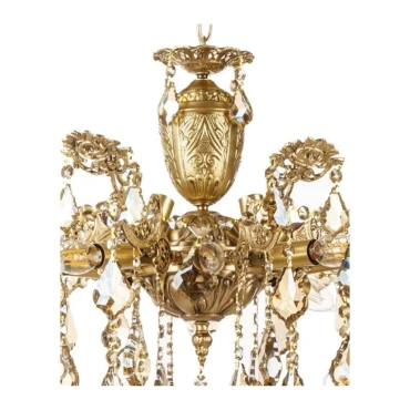 لوستر چشمه نور 12 شعله کد C2756/8-4 آنتیک