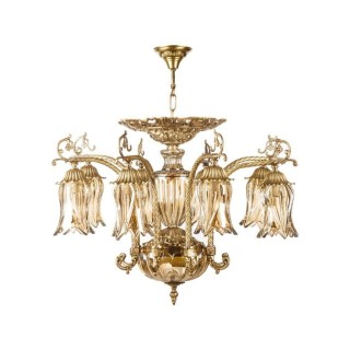 لوستر چشمه نور 8 شعله کد C2760/8-A آنتیک