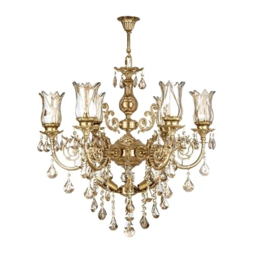 لوستر چشمه نور 12 شعله کد 2931 آنتیک