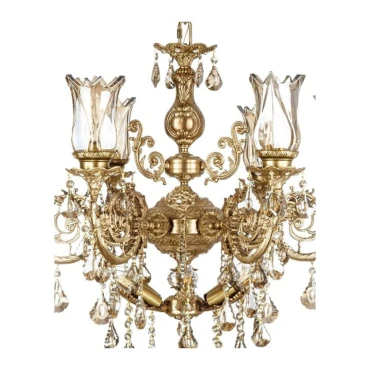 لوستر چشمه نور 12 شعله کد 2931 آنتیک