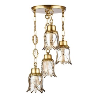 چراغ آویز چشمه 4 شعله نورکد C2773/4A آنتیک